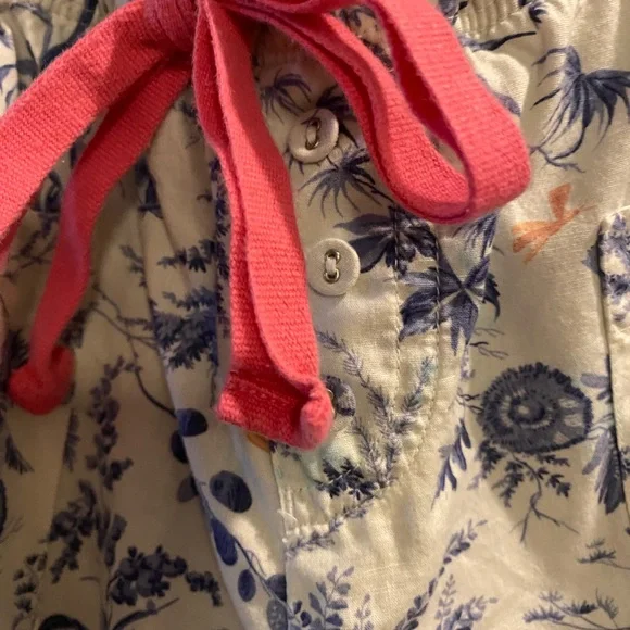 GAP Floral Pajama Pants with Pink Drawstring - Picture 11 of 16